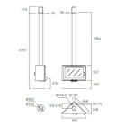 Lareira a Lenha Angle Suspensa - Rocal